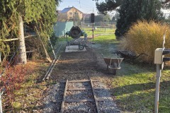 Rekonstrukce kolejového úseku.