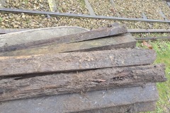 Dřevěné pražce po 15ti letech.